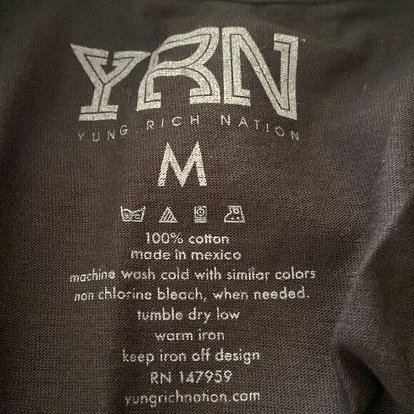 YRN Yung Rich Nation NWOT short sleeves graphic tee M - Picture 4 of 4